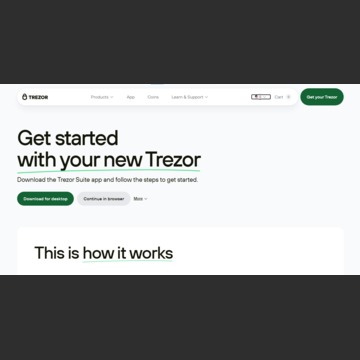 photo of Trezor io start